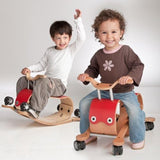 Wishbone Flip 2 in 1 Wooden Rock & Roll Toy