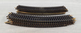 Life-Like HO Scale Brass 18" Radius 10" Curved Model Train Track - Lot of 20