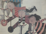 Les Trotinettes (The Scooters), Graciela Boulanger Large Framed Print