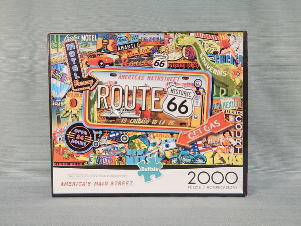 2000 Piece Route 66 Puzzle - Certified Complete!