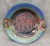 Multi-colored Handmade Pottery 9" Round Plate