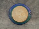 Multi-colored Handmade Pottery 9" Round Plate