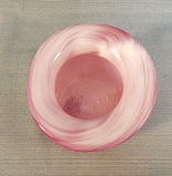 Hand-Blown Red and White Vase by Mali Harrell