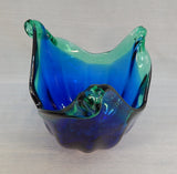 White Cristal Murano Art Glass Bowl
