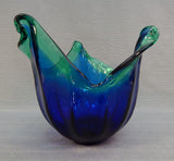 White Cristal Murano Art Glass Bowl