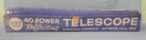 Vintage Gilbert Reflecting Telescope and Empire Refracting Telescope