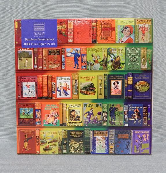 1000 Piece Rainbow Bookshelves Puzzle - Certified Complete!