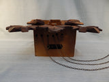 Black Forest Cuckoo Clock Regula 7 Day Birds Maple Leaves Pine Cone Weights
