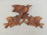 Black Forest Cuckoo Clock Regula 7 Day Birds Maple Leaves Pine Cone Weights