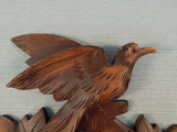 Black Forest Cuckoo Clock Regula 7 Day Birds Maple Leaves Pine Cone Weights
