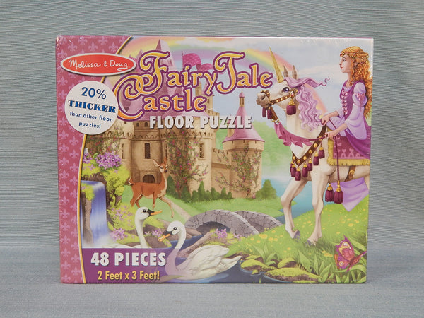 48 Piece Fairy Tale Castle Floor Puzzle - Brand New!