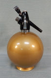 Vintage 10.5" Globemaster Gold Seltzer Bottle
