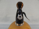 Vintage 10.5" Globemaster Gold Seltzer Bottle