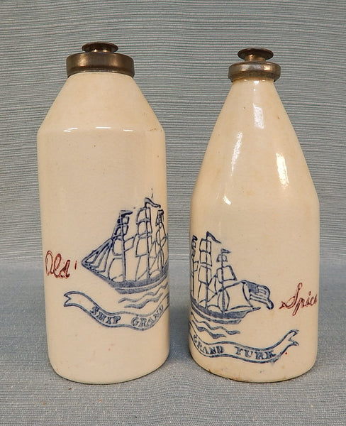 Pair of Vintage Old Spice Bottles - Very Good Vintage Condition