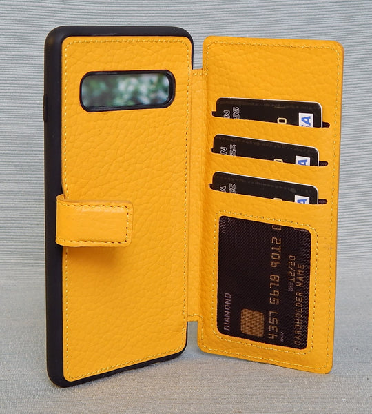 Venito Yellow Leather Samsung S10 Case Wallet - BRAND NEW!