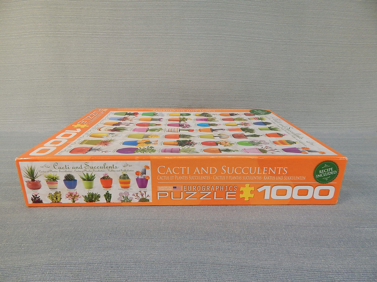 1000 Piece Cacti and Succulents Puzzle Second Life Upscale Thrift