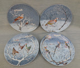 Haviland Limoges Plates - Birds of the 12 days of Christmas - Lot of 4