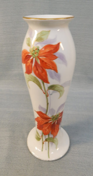 J. Pouyat Hand-Painted Limoges Vase