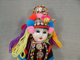 Vintage Hmong Porcelain Doll in Traditional Dress