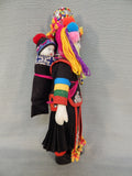 Vintage Hmong Porcelain Doll in Traditional Dress