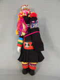 Vintage Hmong Porcelain Doll in Traditional Dress