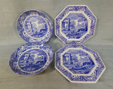 Spode Italian Blue and White Plates - Set of 4