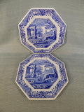 Spode Italian Blue and White Plates - Set of 4