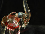 Rossi Cranberry Glass Elephant