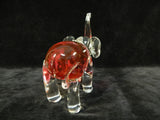 Rossi Cranberry Glass Elephant