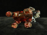 Rossi Cranberry Glass Elephant