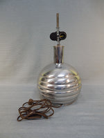 Pair of Vintage Polished Chrome Lamps