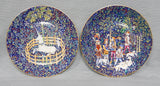 La Chasse A La Licorne Limoges Hunt of the Unicorn Decorative Plates Set - Lot of 2