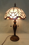 Tiffany Style Lamp with Stained Glass Shade