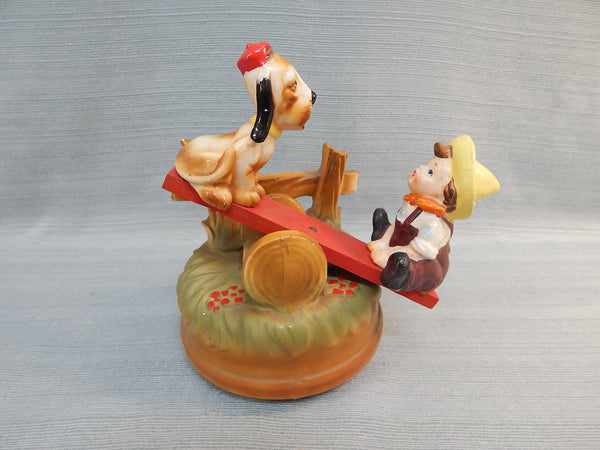 Vintage Norleans Music Box with Seesaw