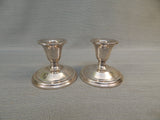 Pair of International Silver Sterling Candle Holders