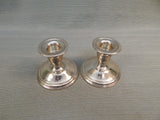 Pair of International Silver Sterling Candle Holders