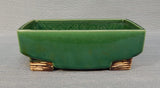 Pair of Rectangular Green McCoy Planters