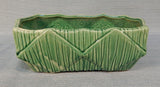 Pair of Rectangular Green McCoy Planters