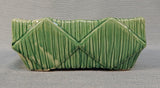 Pair of Rectangular Green McCoy Planters