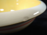 Terramoto Yellow and Orange Striped Salad Bowl Set - Set of 5