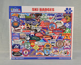 1000 Piece Ski Badges Puzzle - Certified Complete!