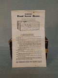 Vintage Marples Wood Screw Box with 1" Tap