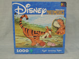 1000 Piece Tigger Bouncing Piglet Photomosaic Puzzle - Certified Complete!