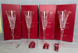 Waterford 12 Days of Christmas Flutes - Set of First 4 in Boxes