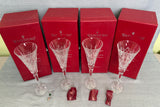 Waterford 12 Days of Christmas Flutes - Set of First 4 in Boxes