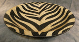 Zebra Pattern 20" Round Plate