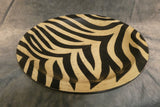 Zebra Pattern 20" Round Plate