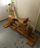 Amish Oak Rocking Horse Glider