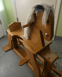 Amish Oak Rocking Horse Glider