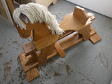Amish Oak Rocking Horse Glider